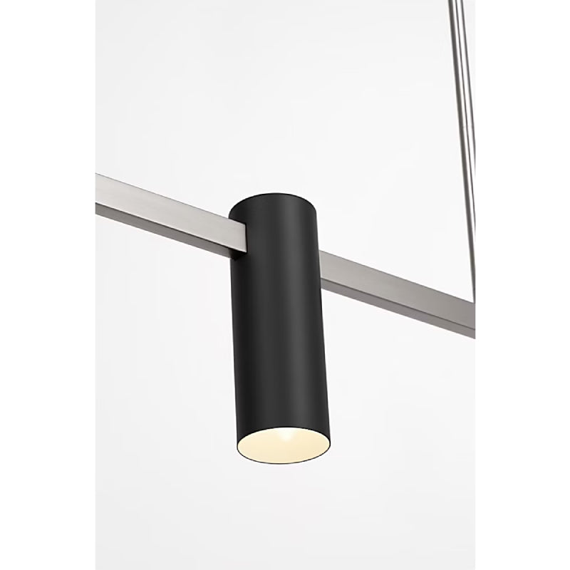 Generation GLC2074 Zentro 4-lt 48" Linear Chandelier - Brushed Nickel