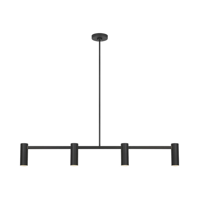 Generation GLC2074E Zentro 4-lt 48" LED Chandelier - Midnight Black