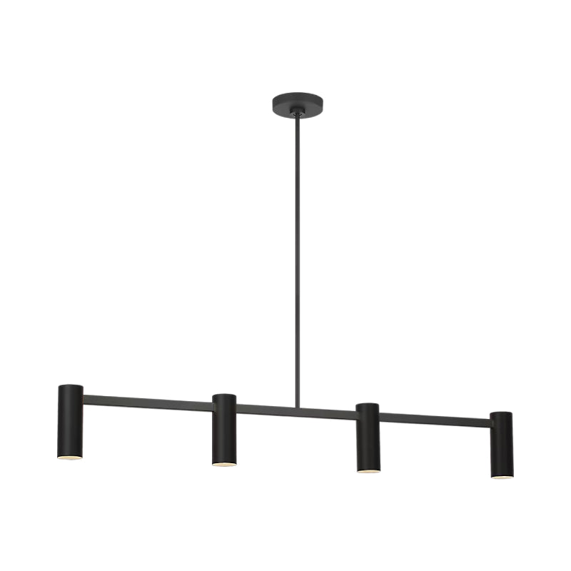 Generation GLC2074 Zentro 4-lt 48" Linear Chandelier - Midnight Black