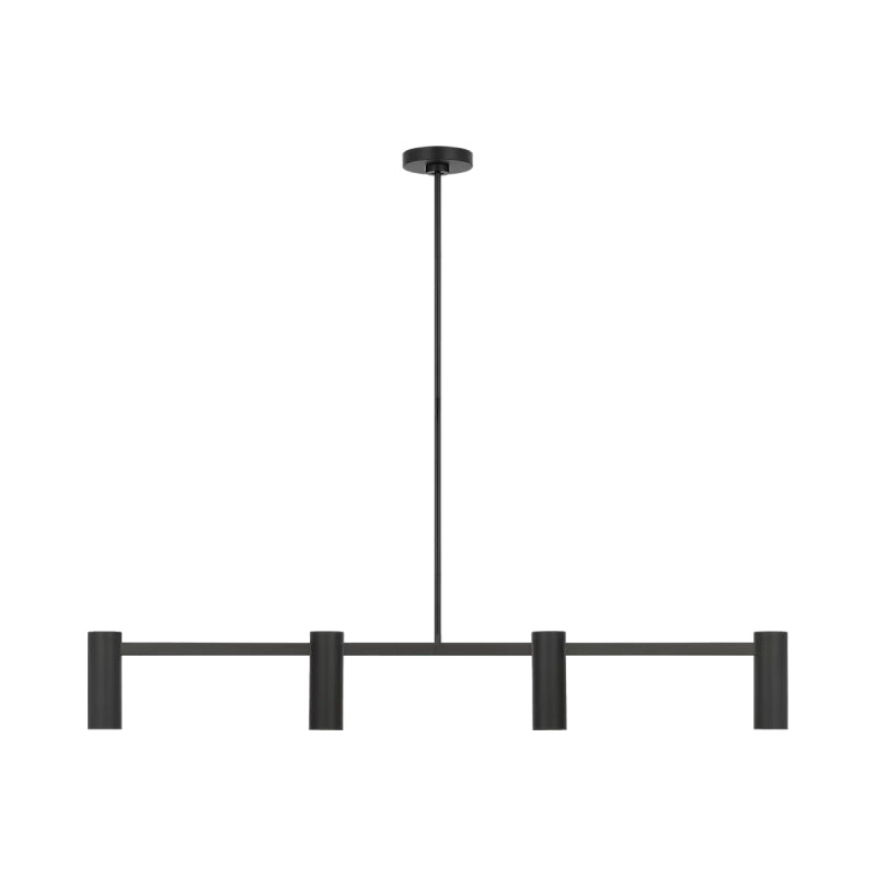 Generation GLC2074 Zentro 4-lt 48" Linear Chandelier - Midnight Black