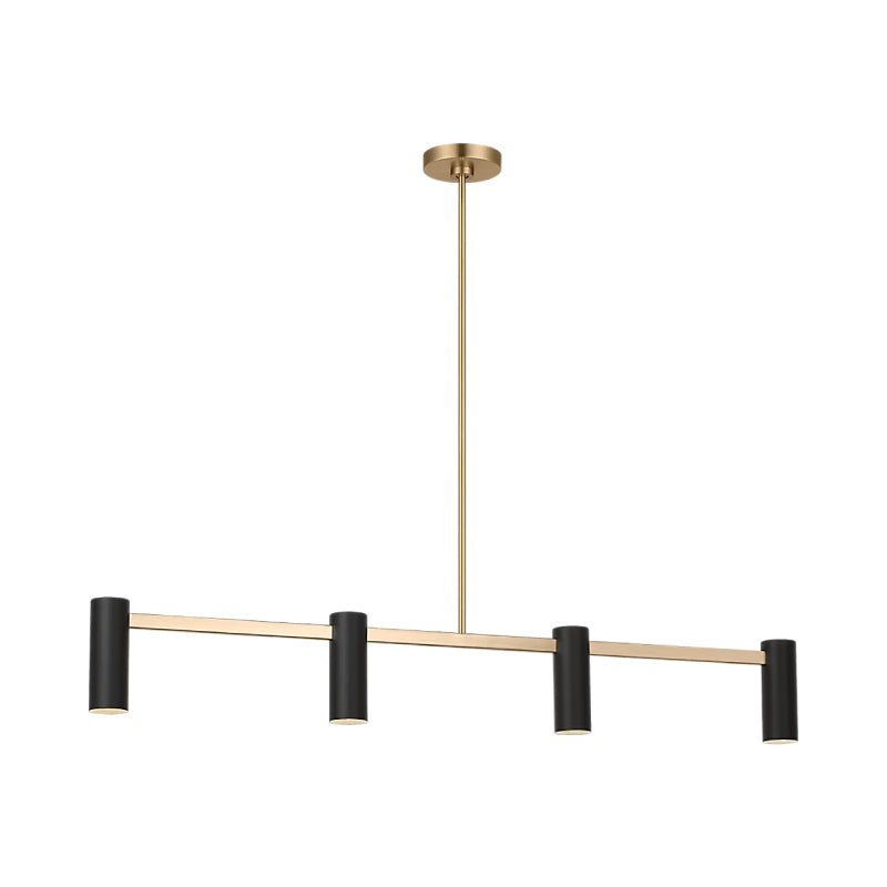Generation GLC2074E Zentro 4-lt 48" LED Chandelier - Satin Brass