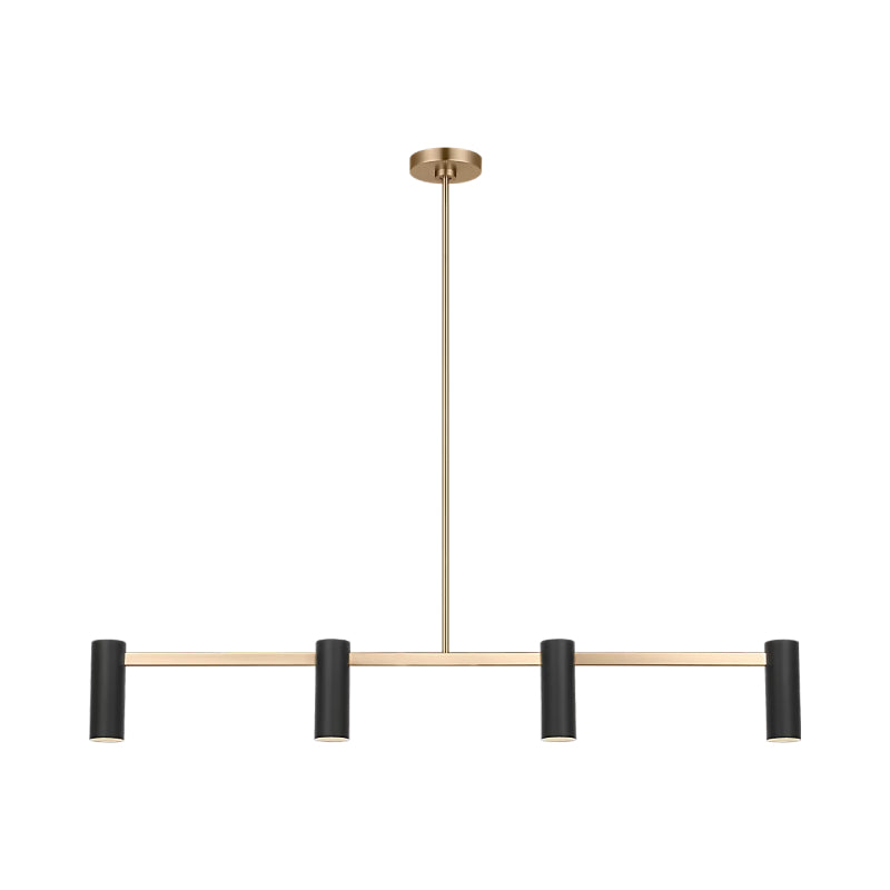 Generation GLC2074E Zentro 4-lt 48" LED Chandelier - Satin Brass