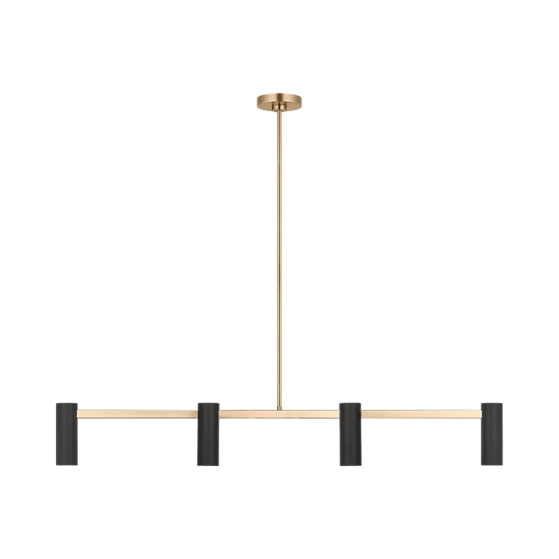 Generation GLC2074E Zentro 4-lt 48" LED Chandelier - Satin Brass