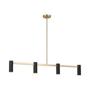 Generation GLC2074 Zentro 4-lt 48" Linear Chandelier - Satin Brass