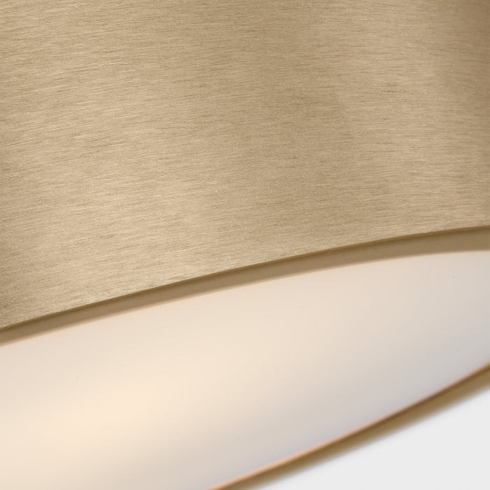 Generation GLF1032 Albee 2-lt 13" Flush Mount - Satin Brass