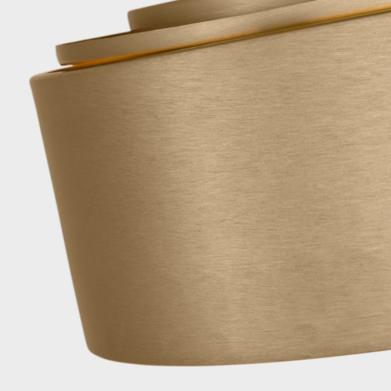 Generation GLF1032 Albee 2-lt 13" Flush Mount - Satin Brass