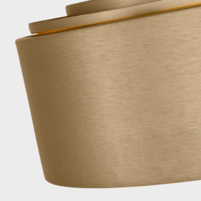 Generation GLF1032 Albee 2-lt 13" Flush Mount - Satin Brass