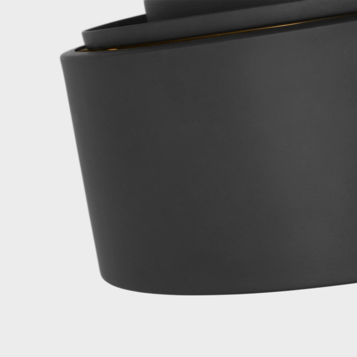 Generation GLF1041 Albee 1-lt 10" Flush Mount - Midnight Black