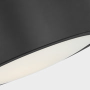 Generation GLF1041 Albee 1-lt 10" Flush Mount - Midnight Black