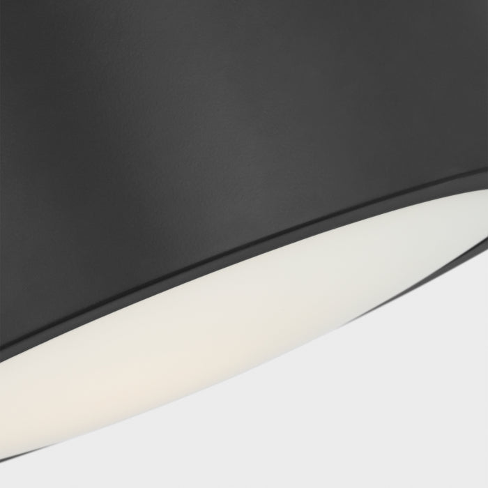 Generation GLF1041 Albee 1-lt 10" Flush Mount - Midnight Black