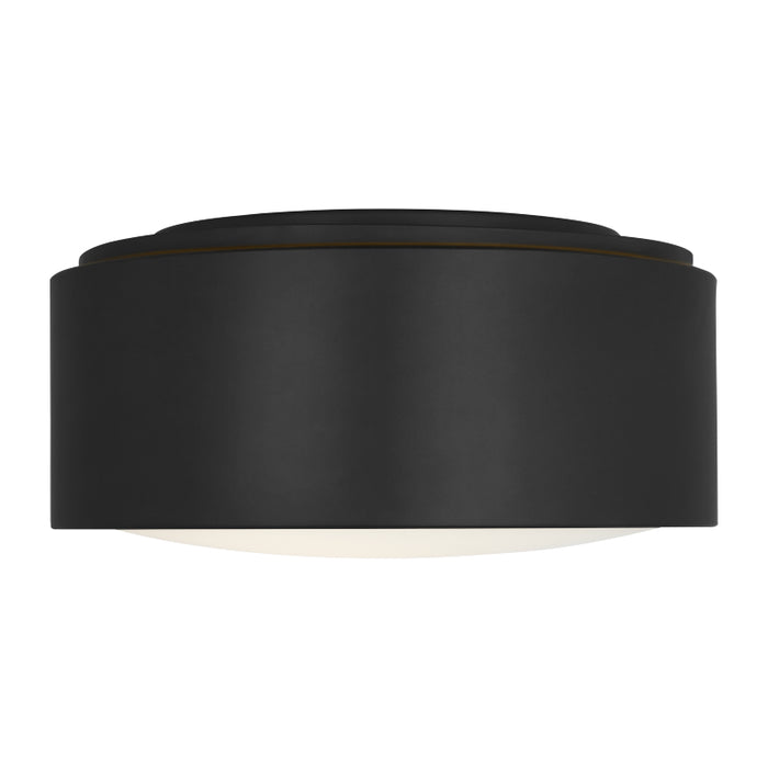 Generation GLF1041 Albee 1-lt 10" Flush Mount - Midnight Black