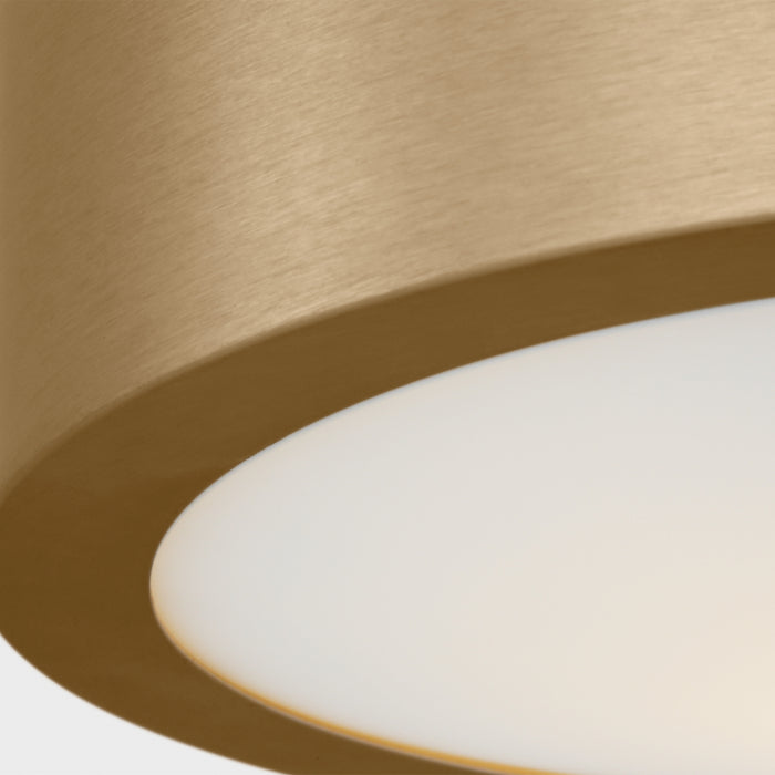 Generation GLF1041 Albee 1-lt 10" Flush Mount - Satin Brass