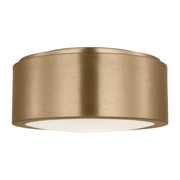 Generation GLF1041 Albee 1-lt 10" Flush Mount - Satin Brass