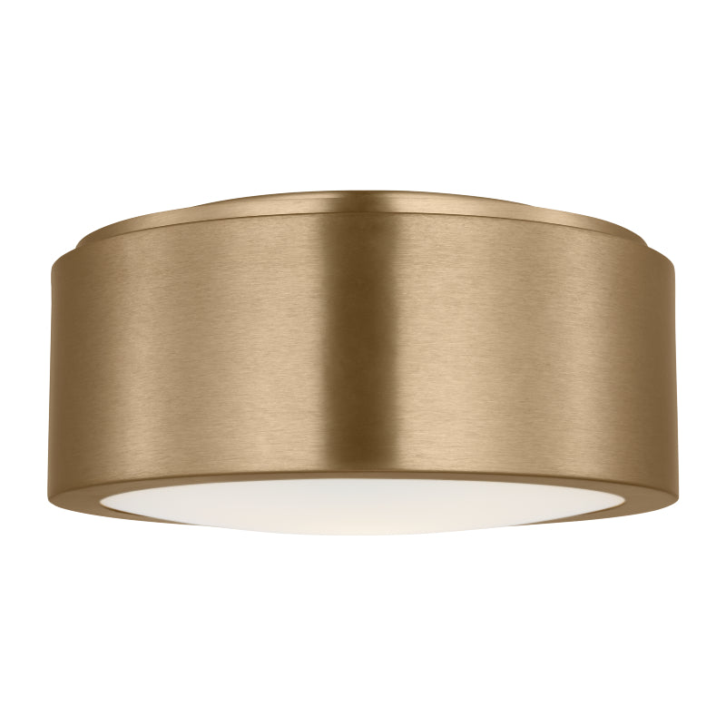 Generation GLF1041 Albee 1-lt 10" Flush Mount - Satin Brass