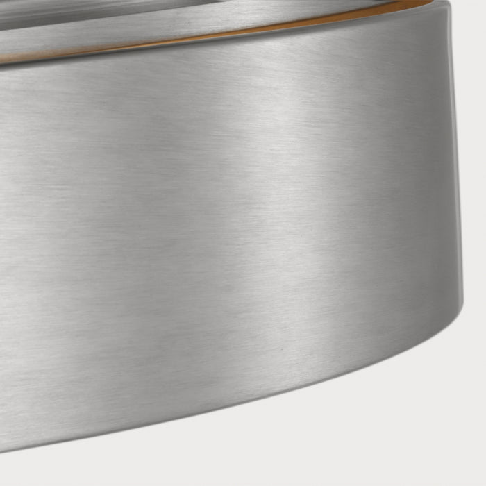 Generation GLF1053 Albee 3-lt 18" Flush Mount - Brushed Nickel
