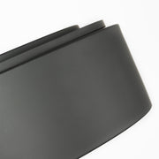 Generation GLF1053 Albee 3-lt 18" Flush Mount - Midnight Black