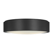 Generation GLF1053 Albee 3-lt 18" Flush Mount - Midnight Black