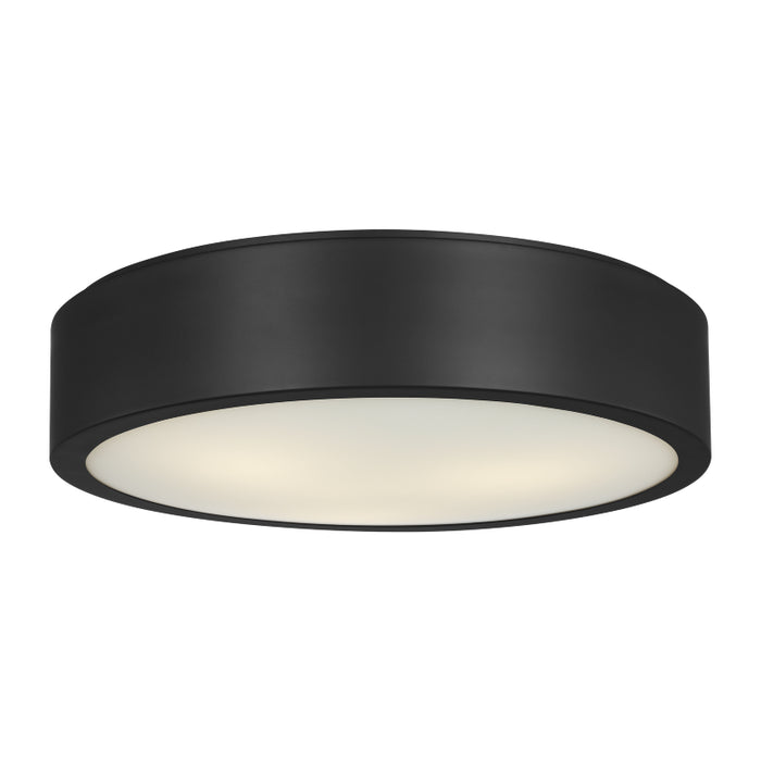 Generation GLF1053 Albee 3-lt 18" Flush Mount - Midnight Black