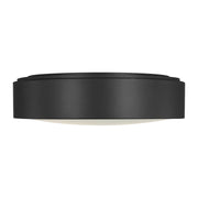Generation GLF1053 Albee 3-lt 18" Flush Mount - Midnight Black