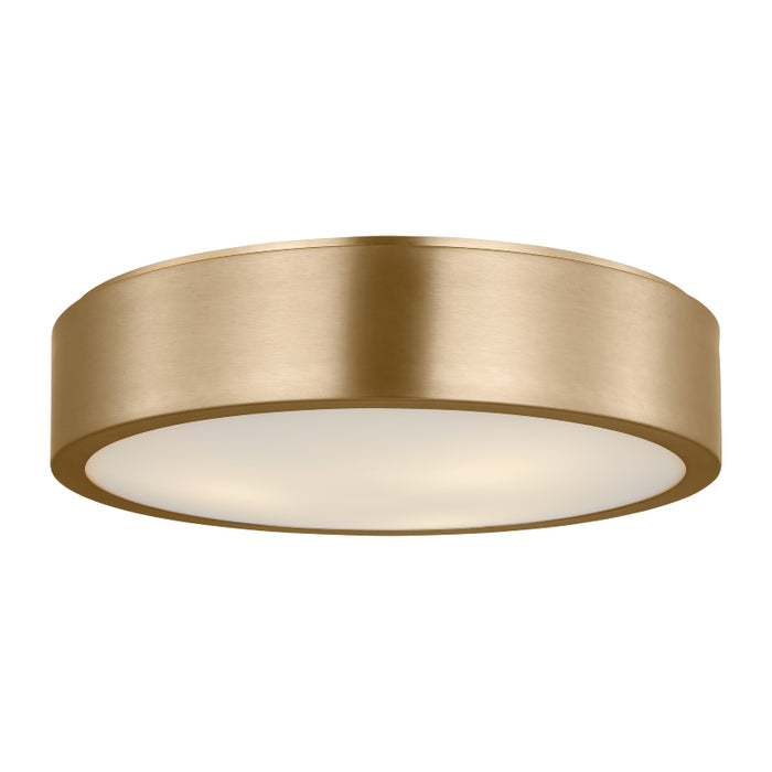 Generation GLF1053 Albee 3-lt 18" Flush Mount - Satin Brass