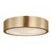 Generation GLF1053 Albee 3-lt 18" Flush Mount - Satin Brass