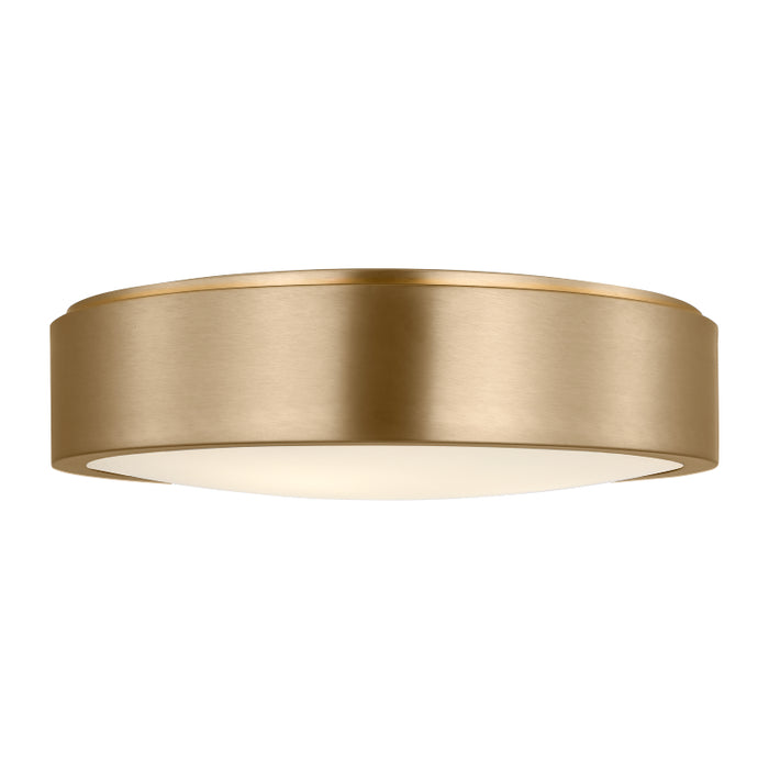 Generation GLF1053 Albee 3-lt 18" Flush Mount - Satin Brass