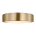 Generation GLF1053 Albee 3-lt 18" Flush Mount - Satin Brass