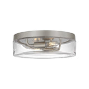 Generation GLF1722E Rhett 2-lt 12" LED Flush Mount - Brushed Nickel