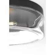 Generation GLF1722 Rhett 2-lt 12" Flush Mount - Midnight Black