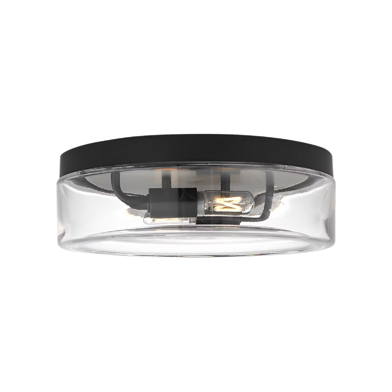 Generation GLF1722 Rhett 2-lt 12" Flush Mount - Midnight Black