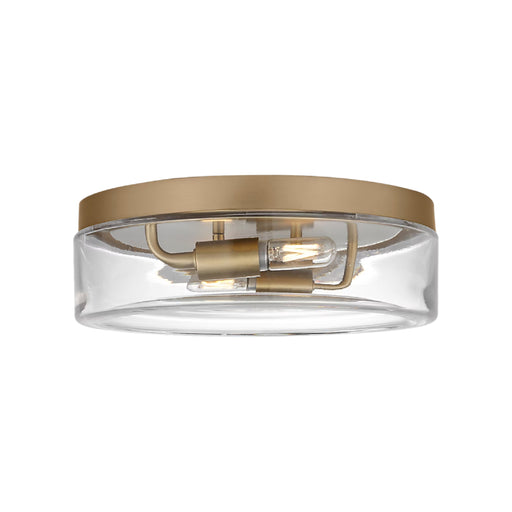 Generation GLF1722E Rhett 2-lt 12" LED Flush Mount - Satin Brass