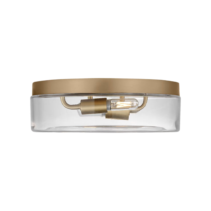 Generation GLF1722E Rhett 2-lt 12" LED Flush Mount - Satin Brass