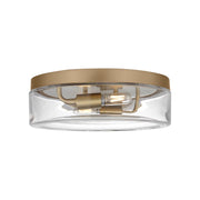 Generation GLF1722 Rhett 2-lt 12" Flush Mount - Satin Brass