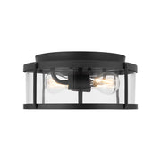 Generation GLF1732E Lumra 2-lt 13" LED Flush Mount - Midnight Black