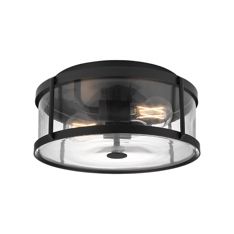 Generation GLF1732 Lumra 2-lt 13" Flush Mount - Midnight Black