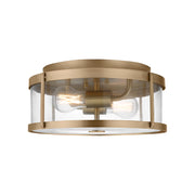 Generation GLF1732E Lumra 2-lt 13" LED Flush Mount - Satin Brass