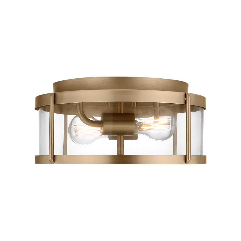 Generation GLF1732E Lumra 2-lt 13" LED Flush Mount - Satin Brass