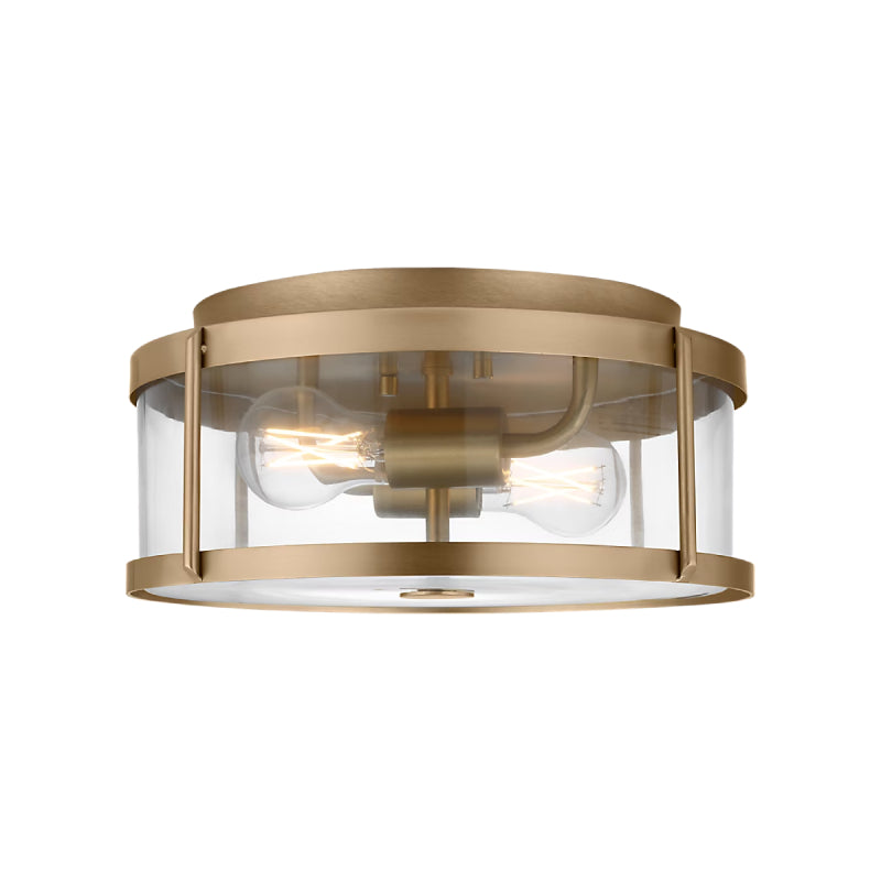 Generation GLF1732 Lumra 2-lt 13" Flush Mount - Satin Brass
