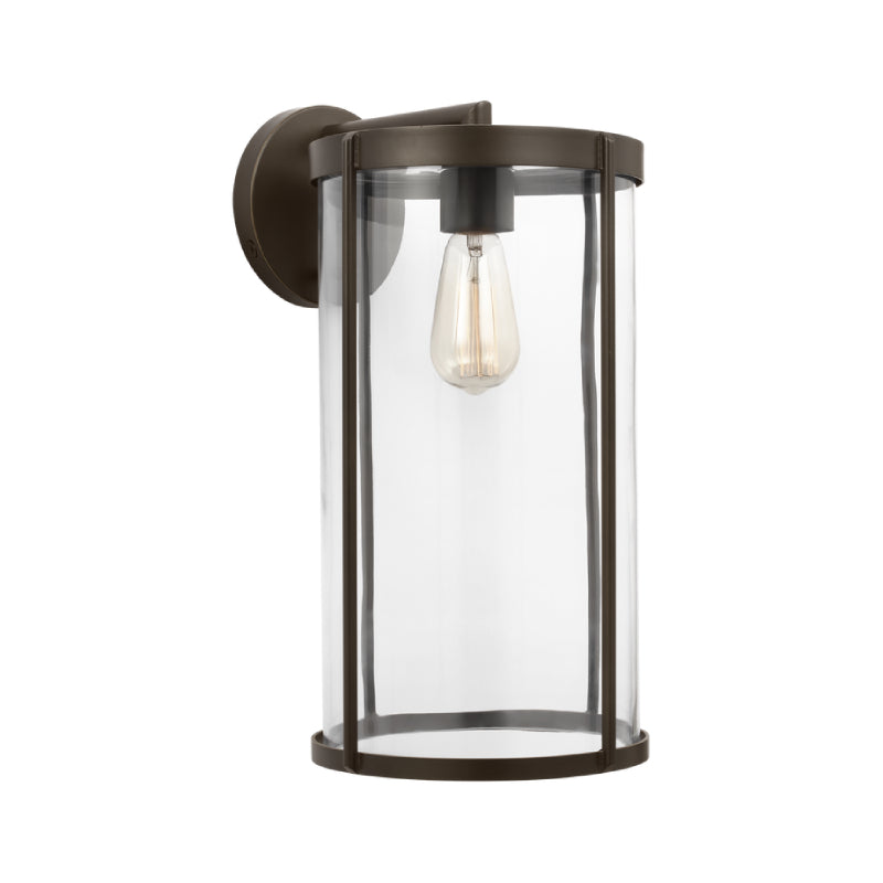 Generation GLO1121 Luning 1-lt 19" Tall LED Outdoor Extra Large Wall Lantern - Antique Bronze/Clear