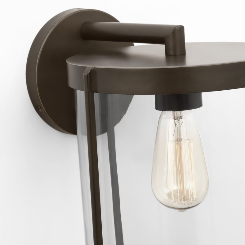 Generation GLO1121C Luning 1-lt 19" Tall Outdoor Extra Large Wall Lantern - Antique Bronze