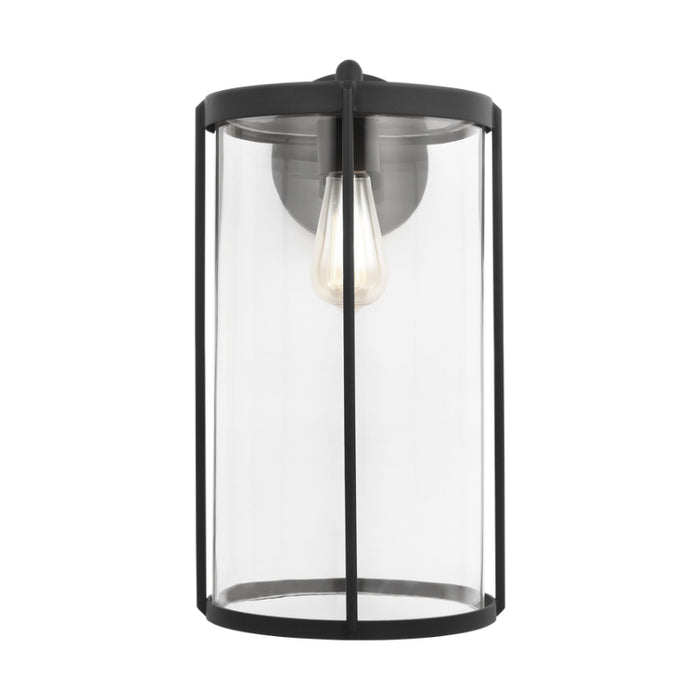 Generation GLO1121C Luning 1-lt 19" Tall Outdoor Extra Large Wall Lantern - Textured Black