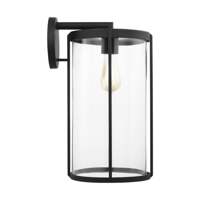 Generation GLO1121C Luning 1-lt 19" Tall Outdoor Extra Large Wall Lantern - Textured Black