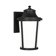 Generation GLO1151 Portola 1-lt 14" Tall Outdoor Medium Wall Lantern - Textured Black