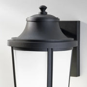 Generation GLO1151 Portola 1-lt 14" Tall Outdoor Medium Wall Lantern - Textured Black