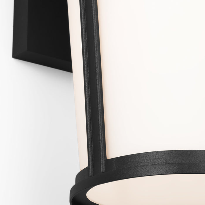 Generation GLO1151 Portola 1-lt 14" Tall Outdoor Medium Wall Lantern - Textured Black