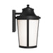 Generation GLO1151 Portola 1-lt 14" Tall Outdoor Medium Wall Lantern - Textured Black