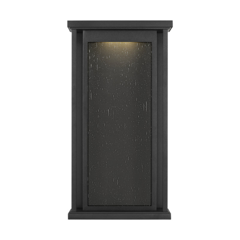 Generation GLO1331 Faywood 1-lt 16" Tall LED Outdoor Medium Wall Lantern - Textured Black