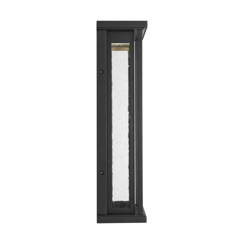 Generation GLO1331 Faywood 1-lt 16" Tall LED Outdoor Medium Wall Lantern - Textured Black