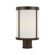 Generation GLO1741 Luning 1-lt 13" Tall Outdoor Post Lantern - Antique Bronze