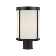 Generation GLO1741 Luning 1-lt 13" Tall Outdoor Post Lantern - Textured Black
